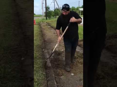 Final touches on cleaning up this OVERGROWN CEMETERY