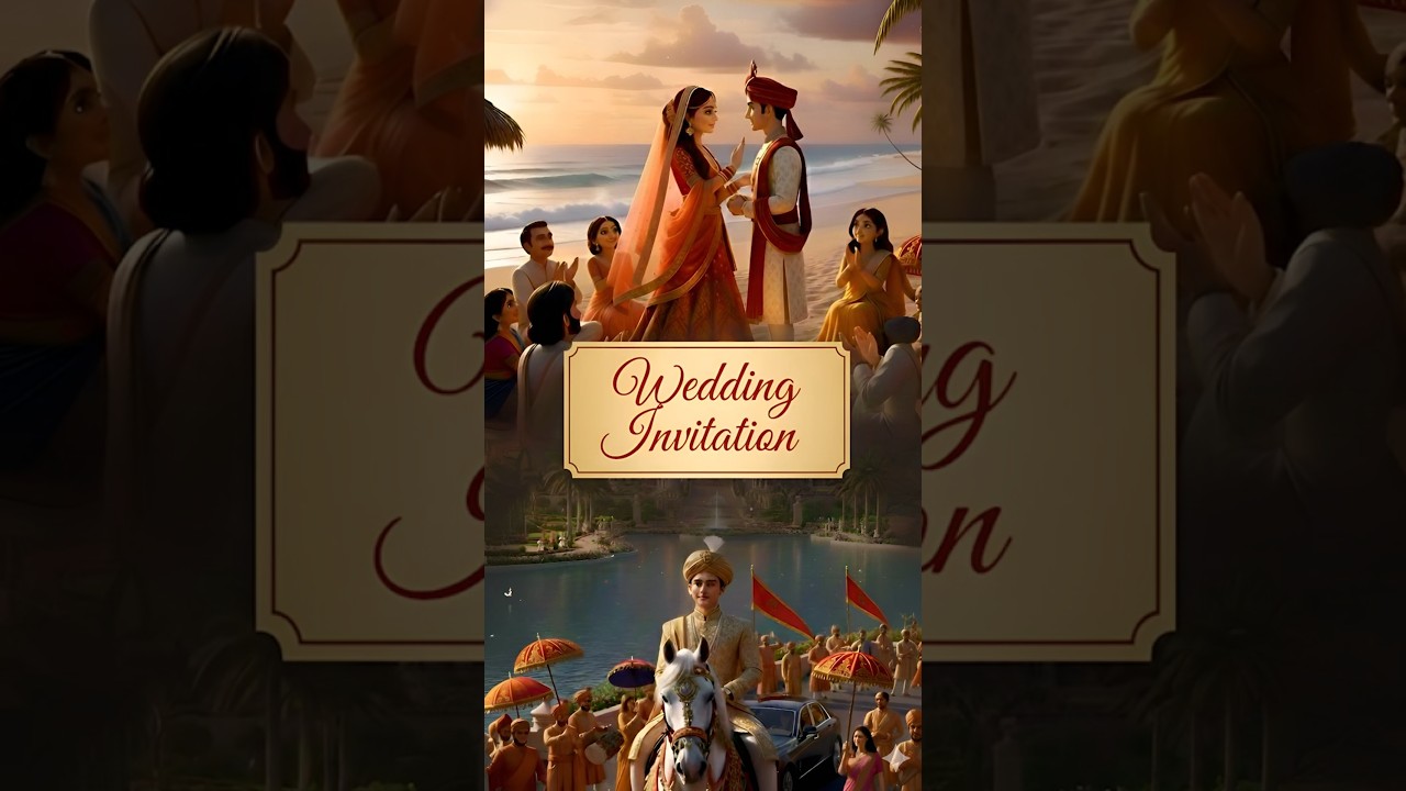 Cinematic Wedding Invitation Video | 10015 Ai |  AI Wedding Invite 2026