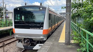 JR青梅線E233系0番台八トタT18編成 東中神駅発車