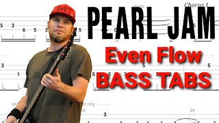 Pearl Jam - Even Flow BASS TABS | Tutorial | Lesson