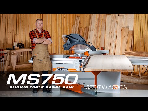 MS750 - Sliding Table Panel Saw | See it in Action | Wood-Mizer Europe