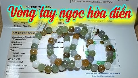 Đá ngọc hòa điền rất đẹp 😍 386k 1 chiếc vòng tay có giấy kiểm định kèm theo size 10ly