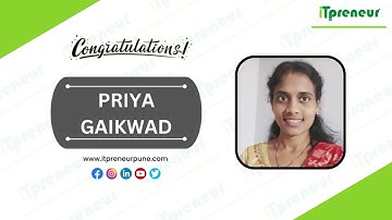 Priya Gaikwad | Dot Net Developer | Student Testimonial video | Online video | iTpreneur