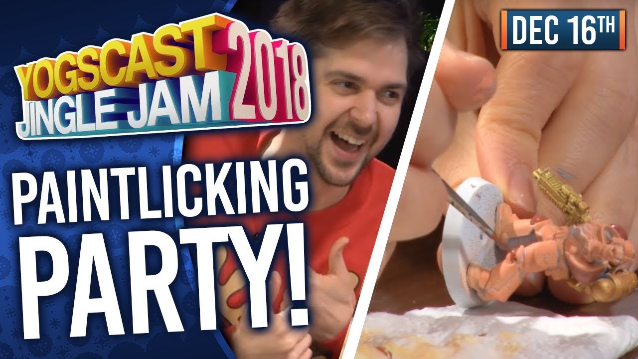 PAINTLICKING PARTY WITH LEWIS, TOM, BEN & ALEX! - YOGSCAST JINGLE JAM! - 16th December 2018 gaming logo