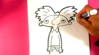 How to Draw Hey Arnold - Easy Drawings for Beginners