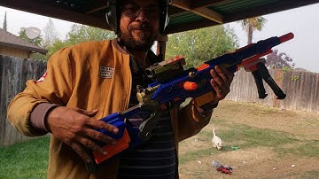 Nerf Modulus Longstrike firing demo!!