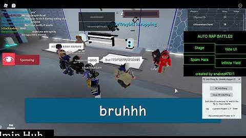 Auto Rap Battles [ROBLOX EXPLOITING] Flinging all.