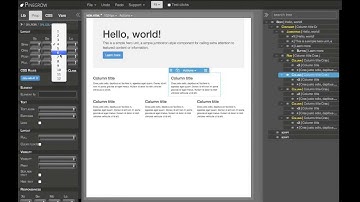Building a webpage layout with Pinegrow Web Designer