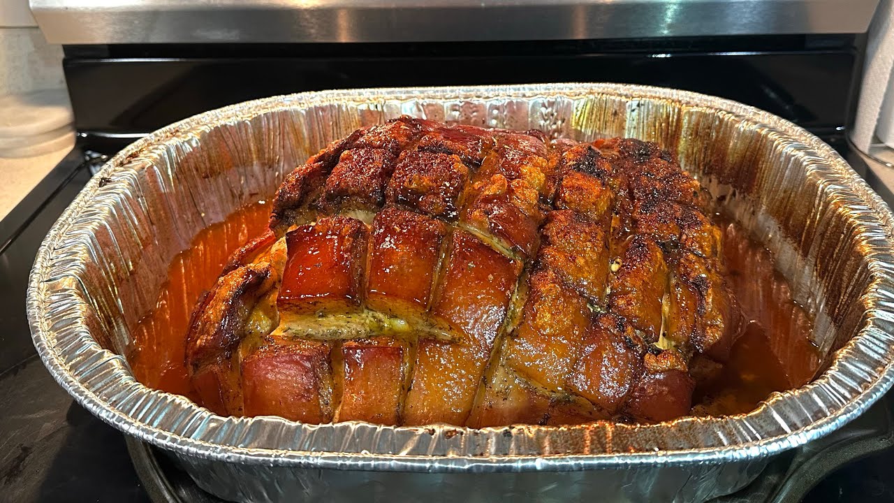 Como hornear un “Pernil de Puerco”