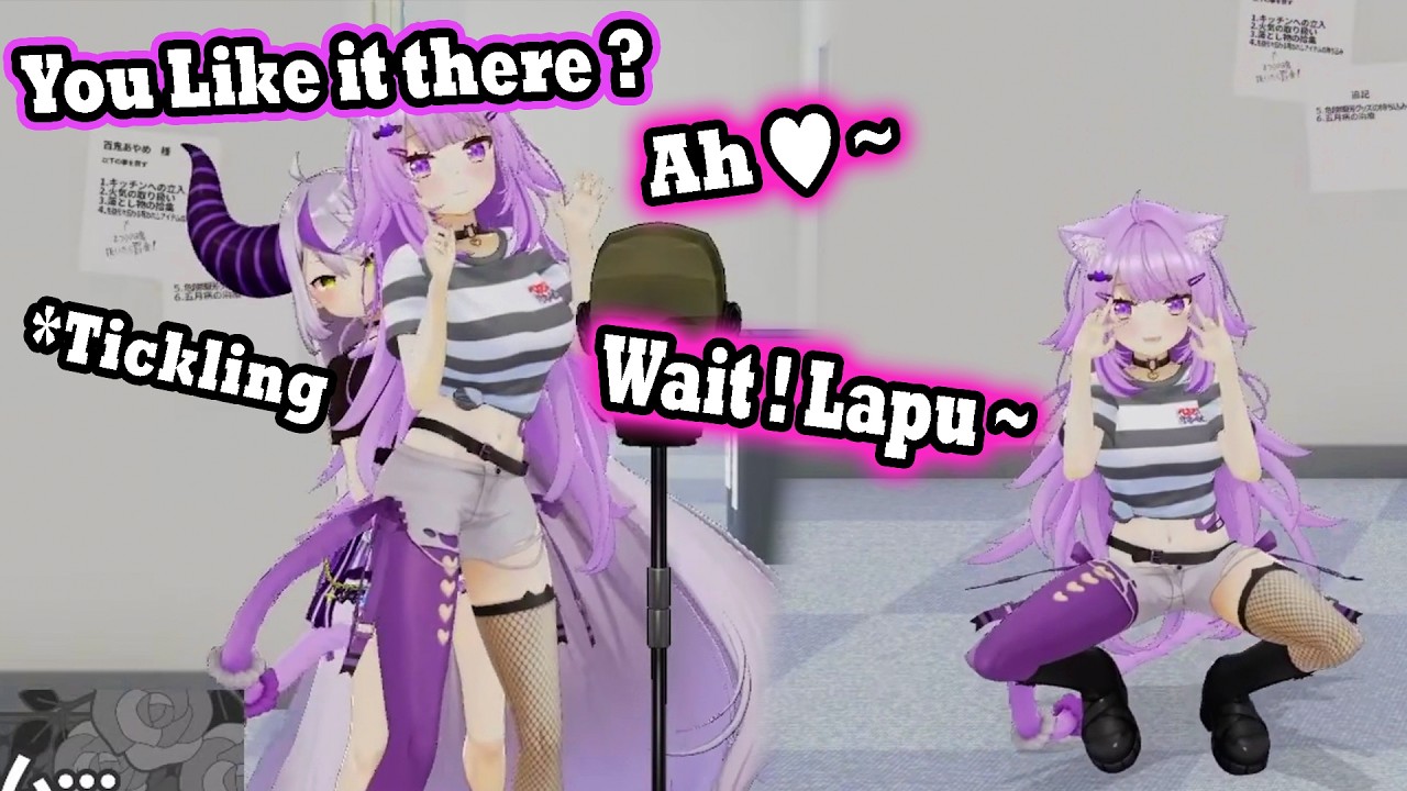 Laplus Tries to Speedrun Getting Channel Ban by Doing 3D ASMR stream with Okayu !