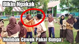 Bikin Ngakak NEMBAK CEWEK PAKAI BUNGA (uji mental Pramuka)