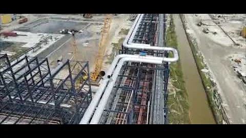 Dangote Refinery Africa's largest refinery birdeye view.