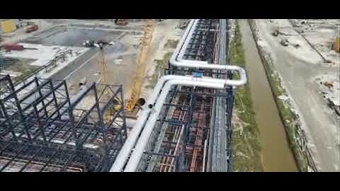 Dangote Refinery Africa's largest refinery birdeye view.