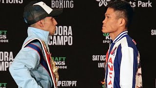 JERWIN ANCAJAS STARES DOWN FERNANDO MARTINEZ IN FIRST MEETING SINCE UPSET LOSS IN LAS VEGAS
