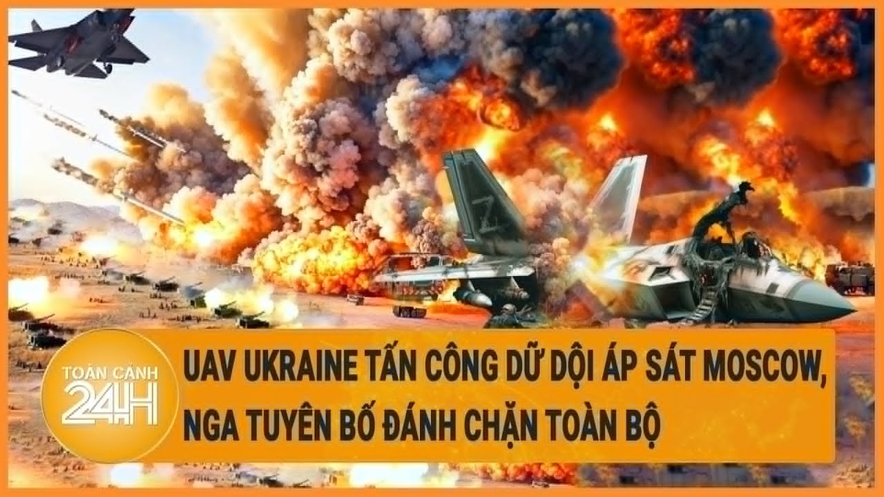 UAV Ukraine tấn công dữ dội áp sát Moscow, Nga tuyên bố đánh chặn toàn bộ