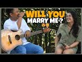 Will you marry me  she said yes  