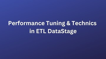 Performance Tuning & Technics in ETL DataStage, #DataStageMastery WhatsApp No +91 937 936 5515