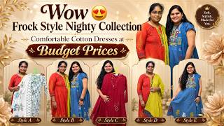 Wow 😍 Frock Style Nighty Collection | Comfortable Cotton Dresses at Budget Prices