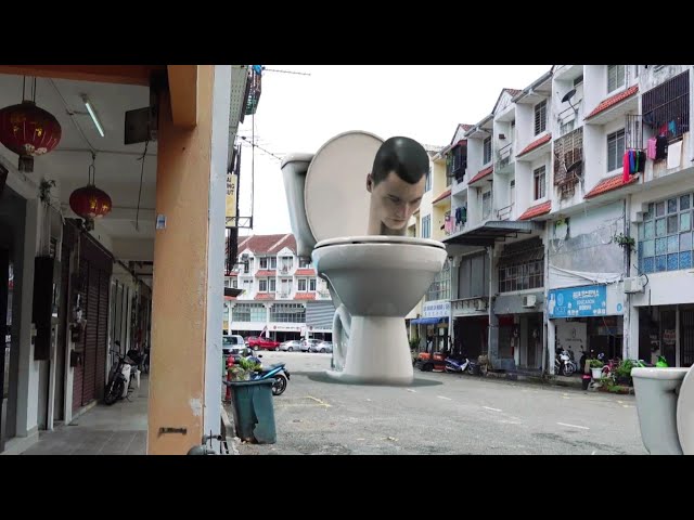 Skibidi Toilet in real life class=