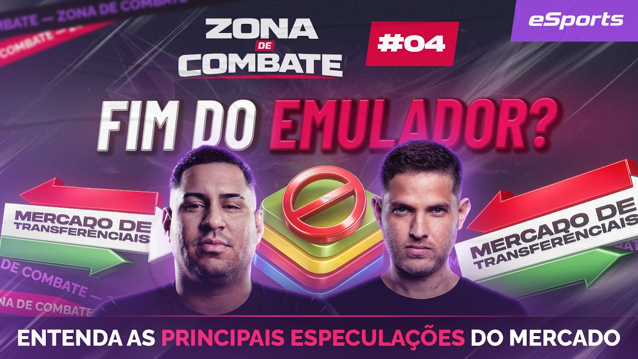 CRISE NO CENÁRIO? 😳 FLUXO E LOS PODEM DEIXAR O EMULADOR | ZONA DE COMBATE #04 AO VIVO