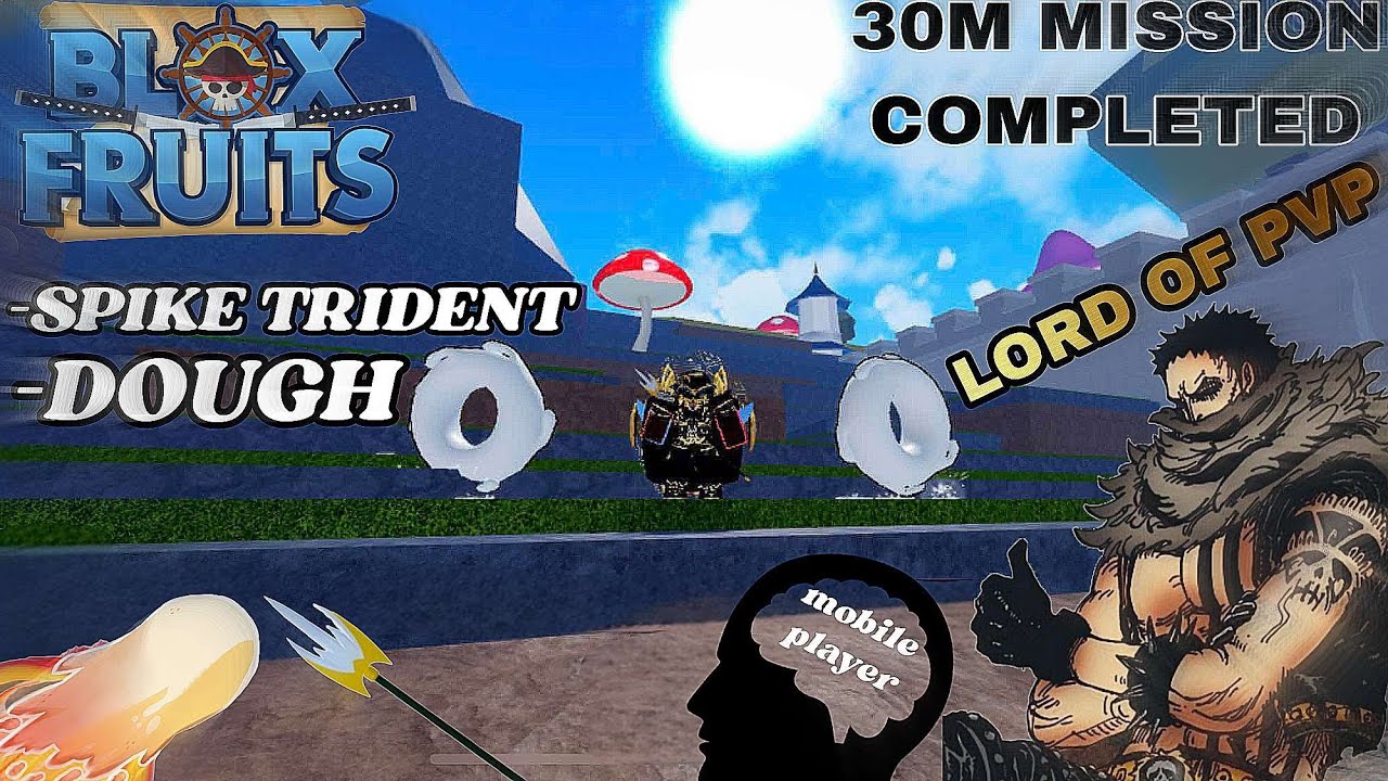 GodHm + Dough + Spikey trident 』Bounty Hunt Montage finally 30M Blox