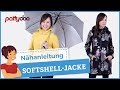 Anleitung Softshelljacke mit abnehmbarer Kapuze, Taschen und Reißverschluss nähen