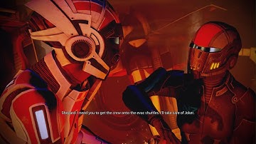 Mass Effect 2: Femshep and Liara Evacuate the Normandy