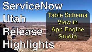 New Table Schema View in App Engine Studio