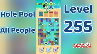 Hole Pool All People Level 255 🕳️🎯 | Easy Start Gameplay & Satisfying Puzzle | Go Answer