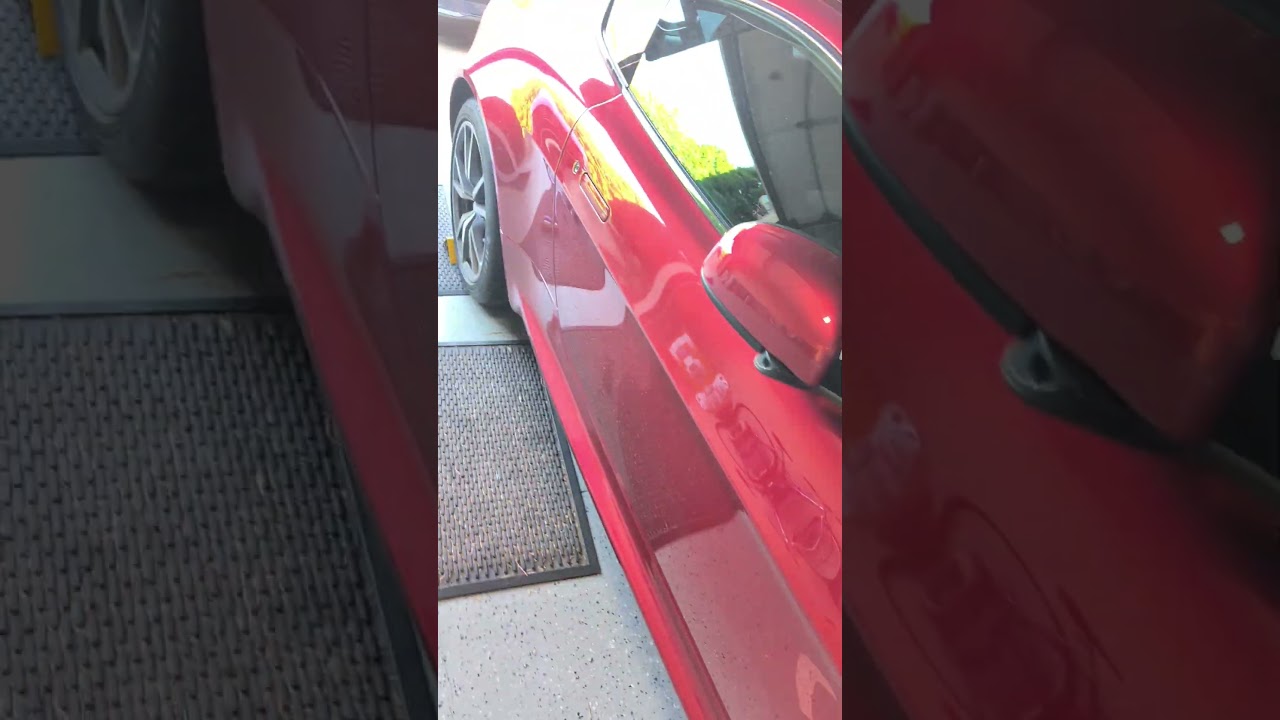 Aston Martin Vantage DIY completed door strut and side strake replacement 