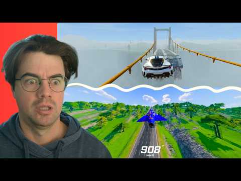 IMPOSSIBLE Bridge & 600 MPH Instant Acceleration! 🤯 BeamNG Drive (Kaboomba Reacts)