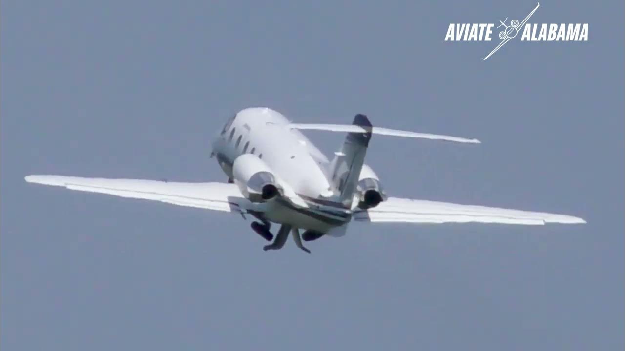 Wheels Up Hawker Beechjet Landing & Takeoff YouTube