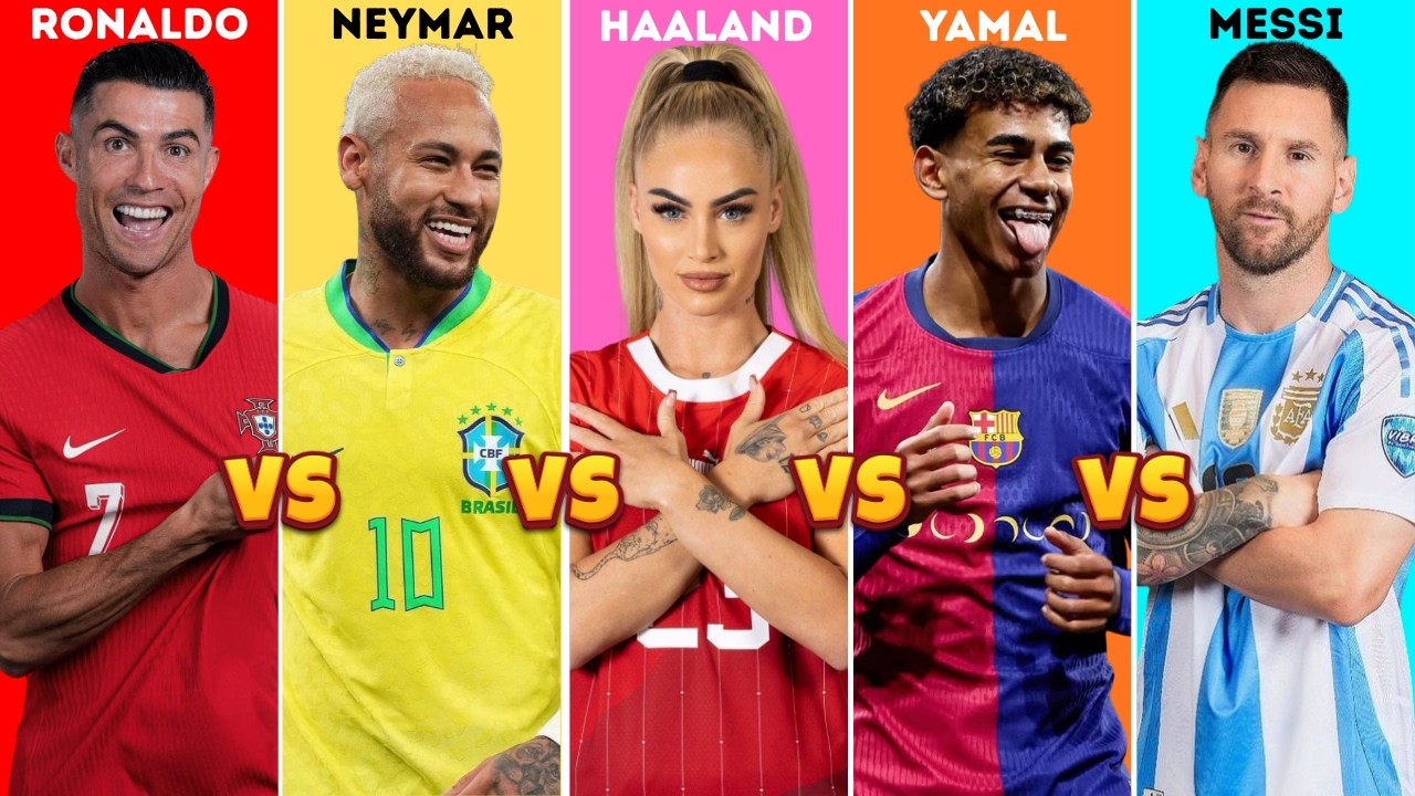 Ronaldo vs Messi vs Neymar vs Yamal vs Alisha Lehmann — Complete Comparison 2026