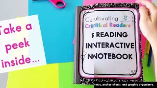 Reading Interactive Notebook for Third Grade