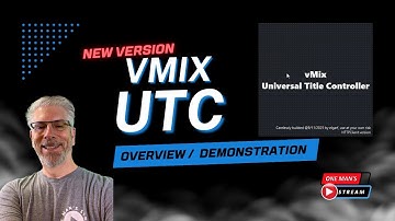 NIEUWE vMix UTC-versie PREVIEW | One Man