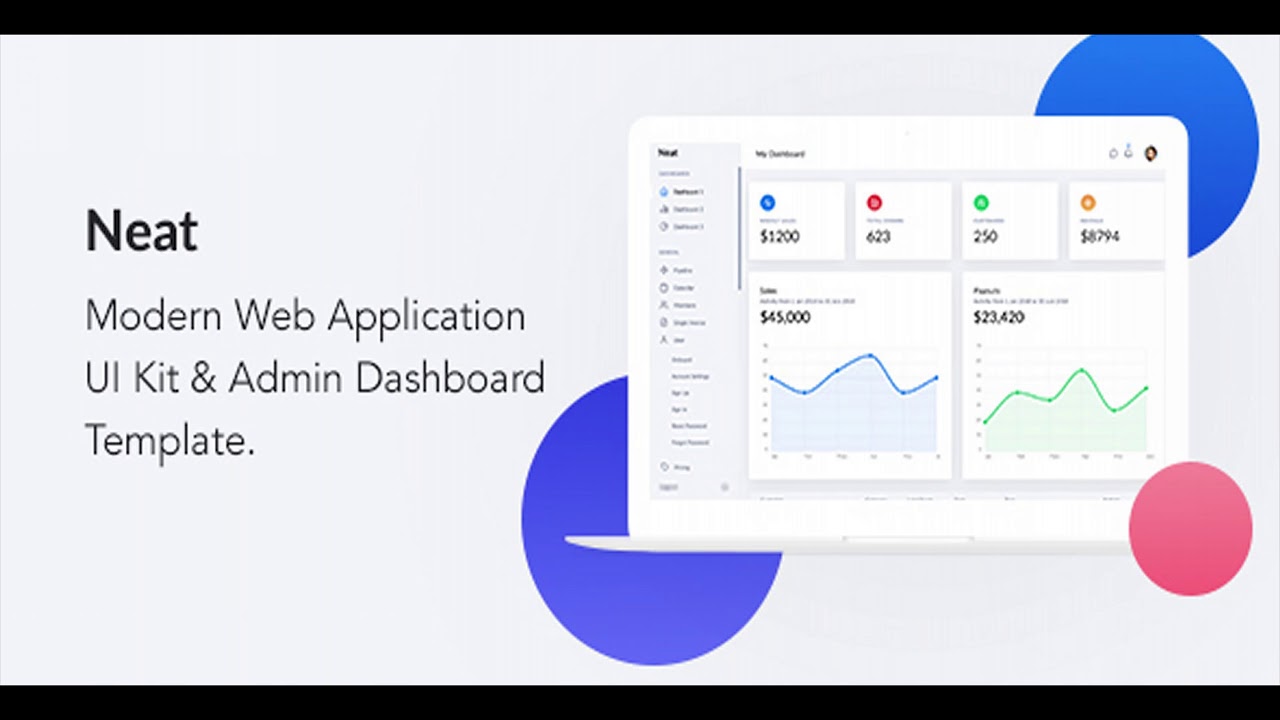 Neat - Web Application Kit & Admin Dashboard Template | Themeforest Website Templates and Themes