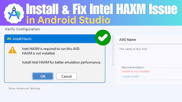 Fix "Intel HAXM is Required to Run This AVD" in Android Studio (Fix HAXM Not Installed)