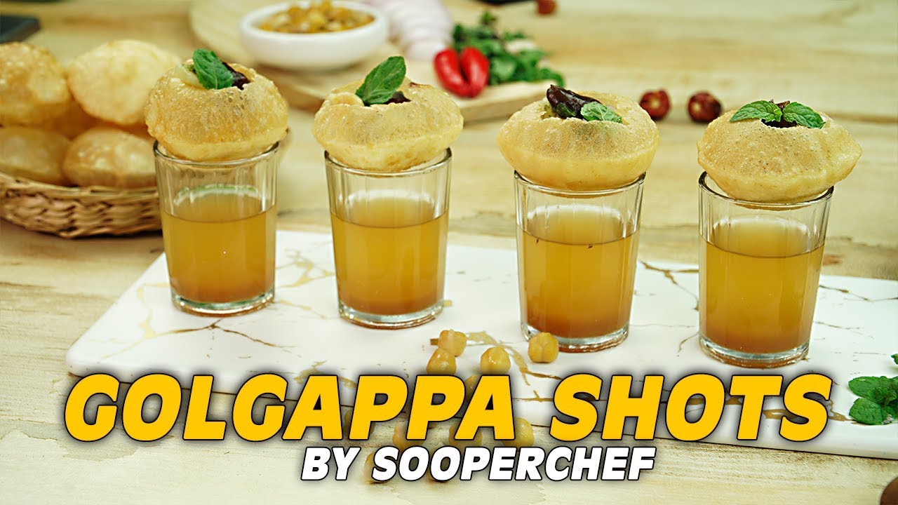 Golgappa Recipe | How To Make Golgappa Recipe At Home | Golgappa Shots | Street Food | SooperChef