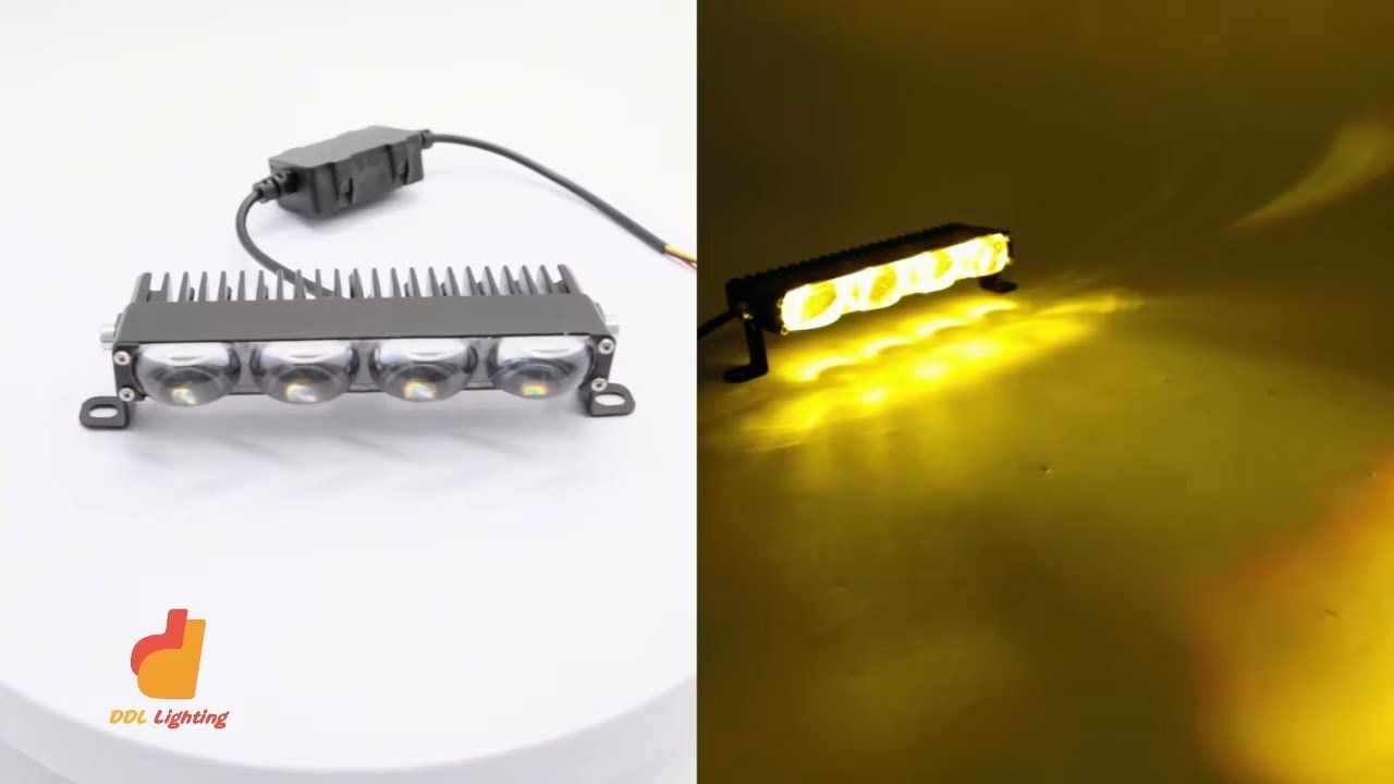 4 Eyes Led Grille Lights For Motorcycle Car Spotlight Factory Wholesale 