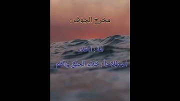 تجويد / مخارج الحروف / مخرج الجوف
