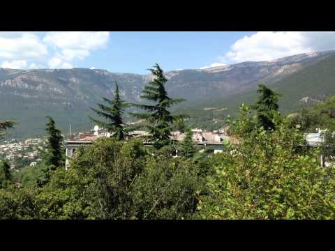 Yalta - a view of the Crimean mountains