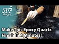 Make this epoxy quartz finish in 4 easy steps  rk3 designs