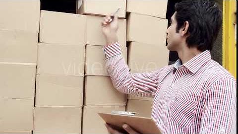 Shot Of A Warehouse Worker Doing Inventory 1 - Stock Footage | VideoHive 12882504