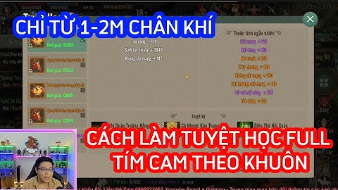 VÕ LÂM 1 MOBILE : CÁCH LÀM 1 TUYỆT HỌC FULL TÍM CAM THEO KHUÔN  CHỈ VỚI 1-2M CHÂN KHÍ
