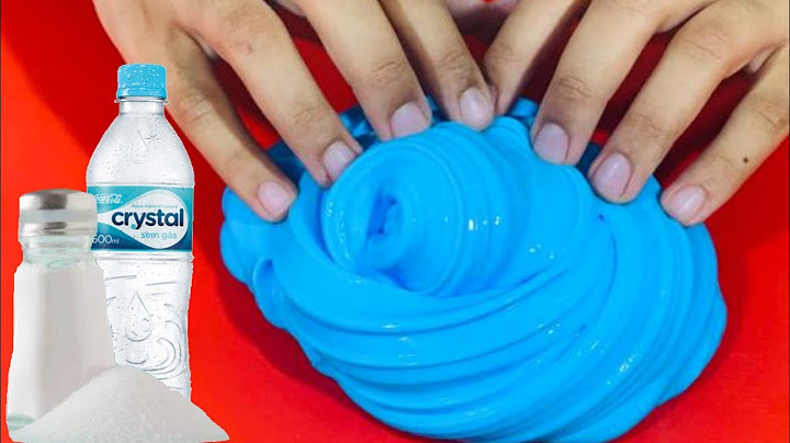 COMO FAZER SLIME DE ÁGUA E SAL SEM MASSINHA / SEM FÉCULA DE MANDIOCA / SEM GOMA / SEM AMIDO DE MILHO
