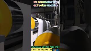 PE breathable film extrusion machine 11-----0086 137 7626 4189 #extruder #extrusion #breathablefilm