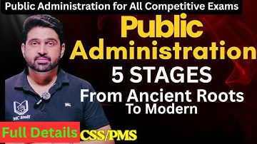 Public Administration Full Course for Competitive Exams | CSS, PMS, UGC, NET, UPSC