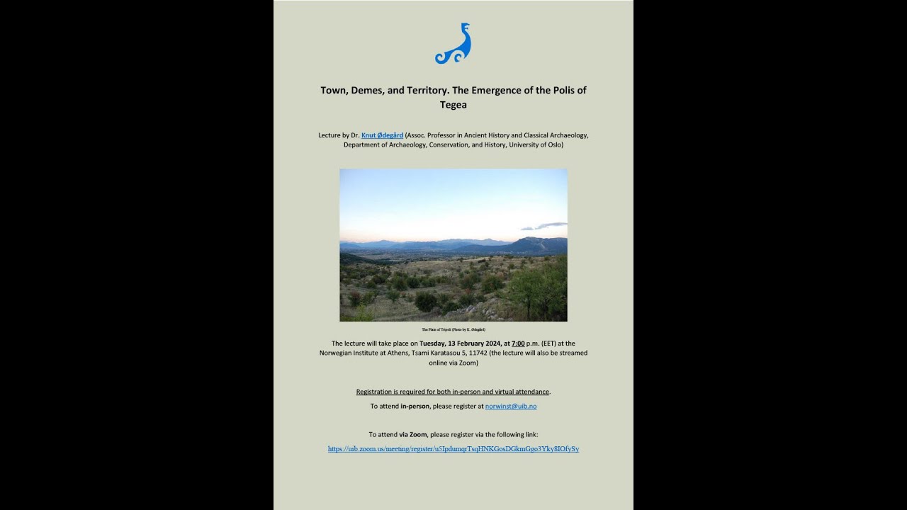 Town, Demes, and Territory. The Emergence of the Polis of Tegea
