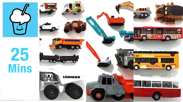 Different Truck Bus Construction vehicles collection tomica トミカ siku