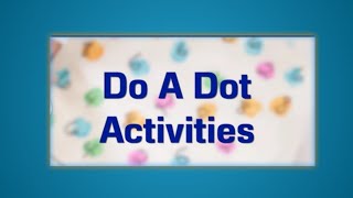 Three Do A Dot Toddler and Preschool Activities | Dot activity | coloring and matching